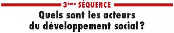 Image écrit quels sont les acteurs du développement social?